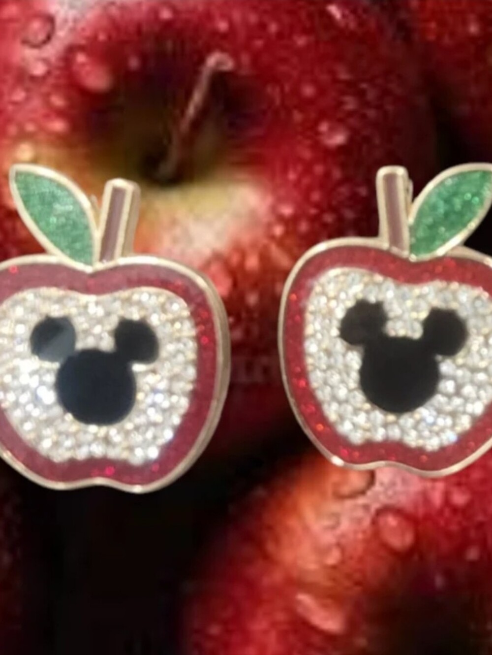 Disney Baublebar X Mickey Mouse Apple Shape Stud Earrings